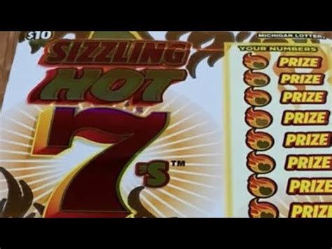 sizzling hot 7 lottery ticket
